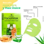 Mascarilla Facial de Aloe Vera y Maiz - Imagen 5